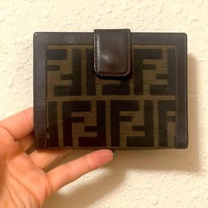 ***Authentic Fendi Zucca Print Leather Wallet***